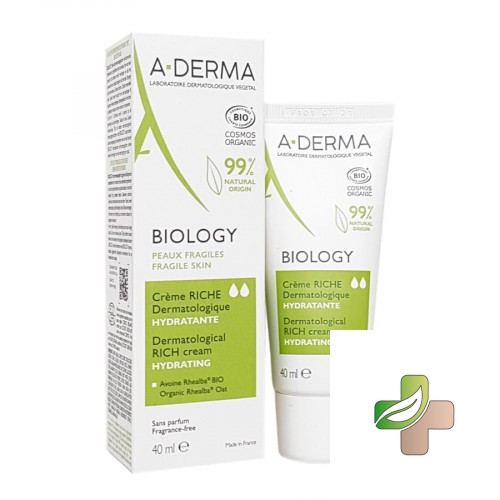 A-DERMA BIOLOGY CREME RICHE HYDRATANTE PEAUX FRAGILES 40ML 1 A-DERMA BIOLOGY CREME RICHE HYDRATANTE PEAUX FRAGILES 40ML