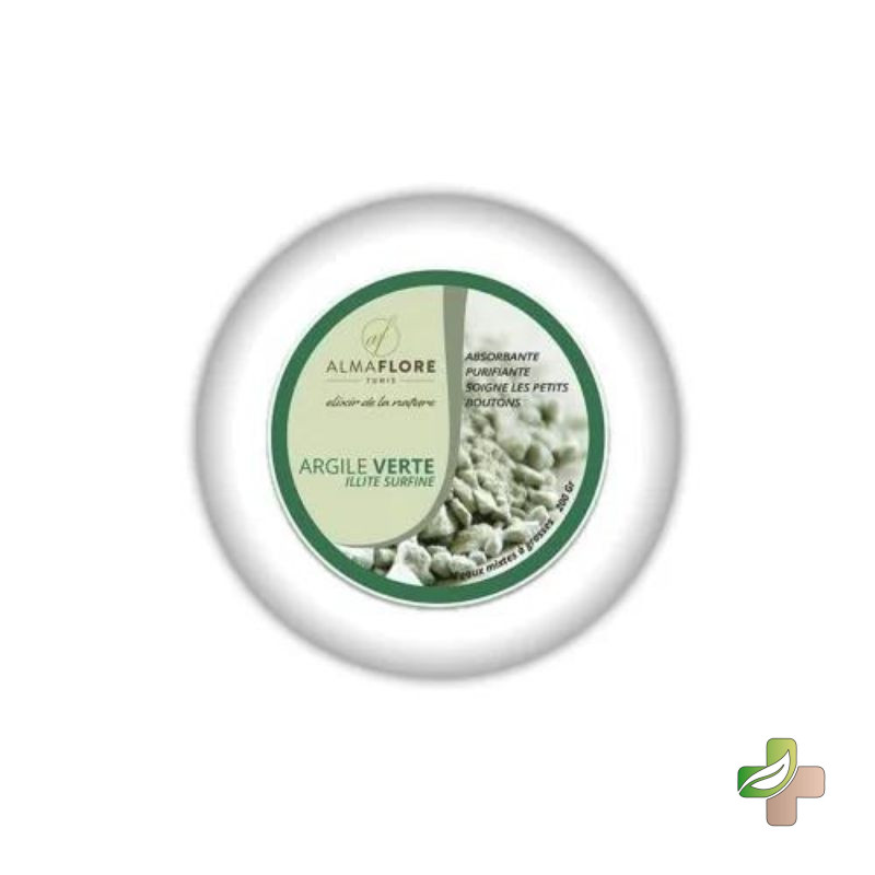 Almaflore Argile Verte Surfine 200 gr 1 Almaflore Argile Verte Surfine 200 gr