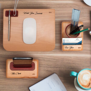 Pack Business Hêtre Cuir Bordeaux