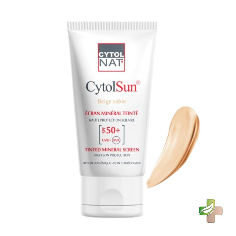 Cytol Cytolnat Cytolsun Ecran Spf50+ Teinté Beige Sablé 1 Cytol Cytolnat Cytolsun Ecran Spf50+ Teinté Beige Sablé