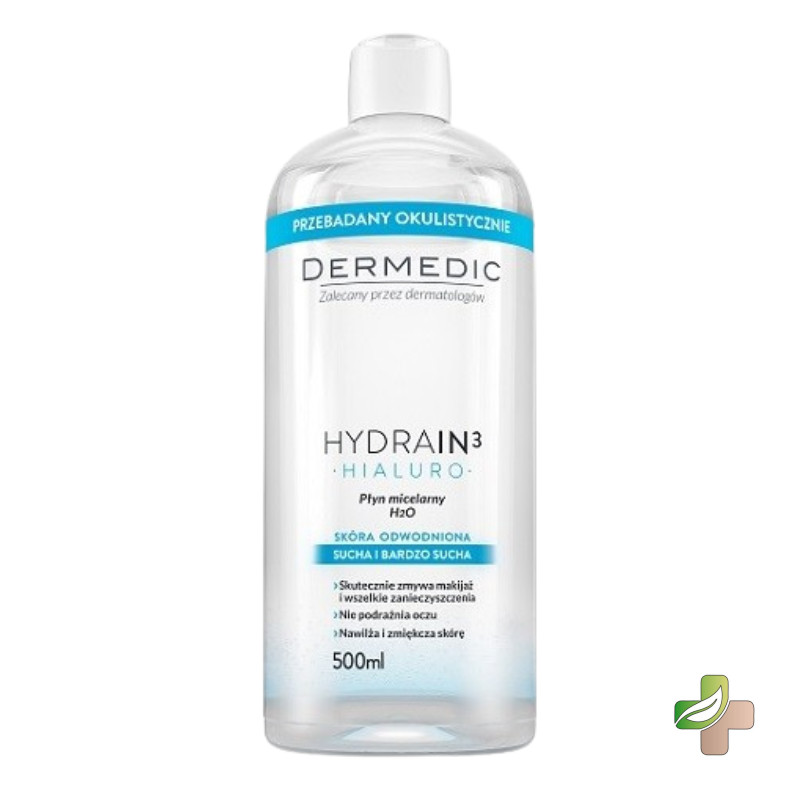 Dermedic Hydrain 3 Eau Micelliare 500 Ml 1 Dermedic Hydrain 3 Eau Micelliare 500 Ml