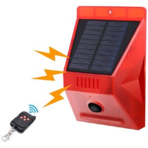 Détecteur de Mouvement Extérieur Solaire Avec Alarme – SM-PROTECTEUR