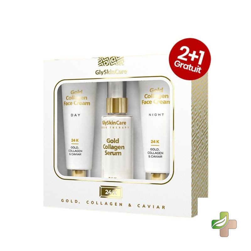 Glyskincare Coffret Gold 24K, Collagen & Caviar 2+1 Offert 1 Glyskincare Coffret Gold 24K, Collagen & Caviar 2+1 Offert
