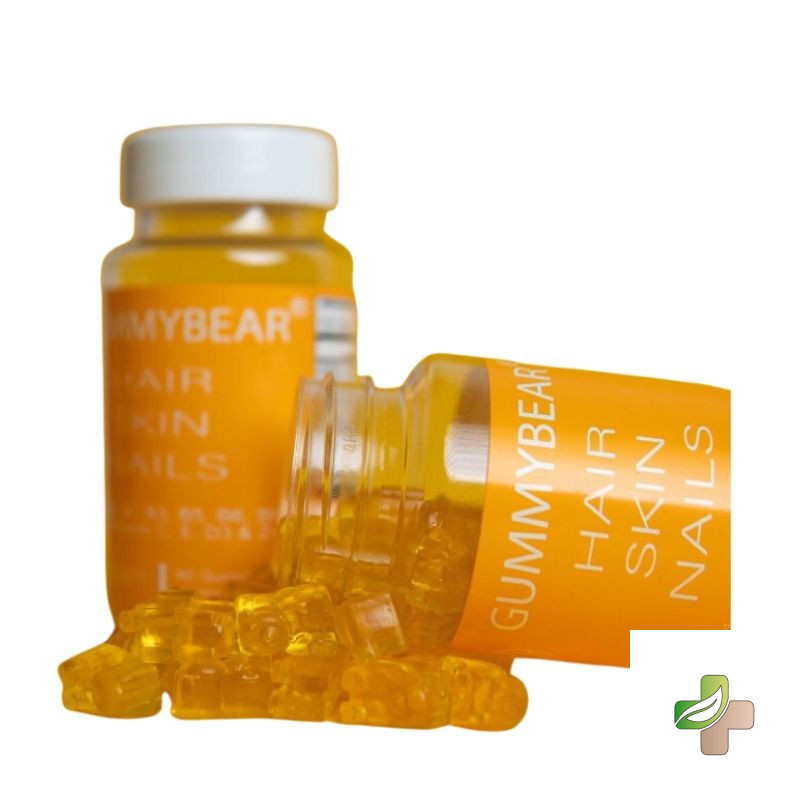 Gummy Bear Hair Skin Nails Vitamins 60 Gummies 1 Gummy Bear Hair Skin Nails Vitamins 60 Gummies