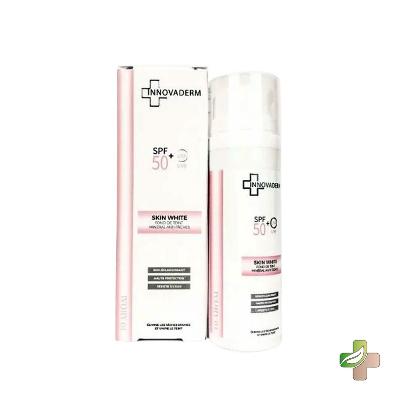 Innovaderm Skin White Fond de Teint Mineral Anti taches – Ivory 01 1 Innovaderm Skin White Fond de Teint Mineral Anti taches – Ivory 01