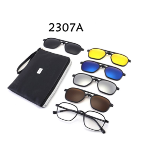 Lunettes 5 en 1 à Clip Magnétique Polarisées pour Différentes Utilisations