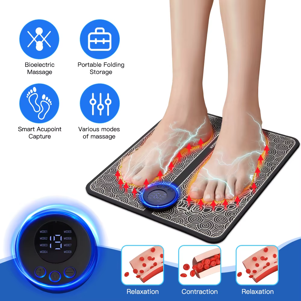 Tapis De Massage Des Pieds Points D’acupuncture Bioélectrique 1 Tapis De Massage Des Pieds Points D’acupuncture Bioélectrique