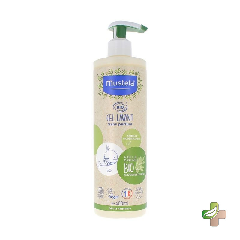 Mustela Bio Gel Lavant Corps et Cheveux 400ML 1 Mustela Bio Gel Lavant Corps et Cheveux 400ML