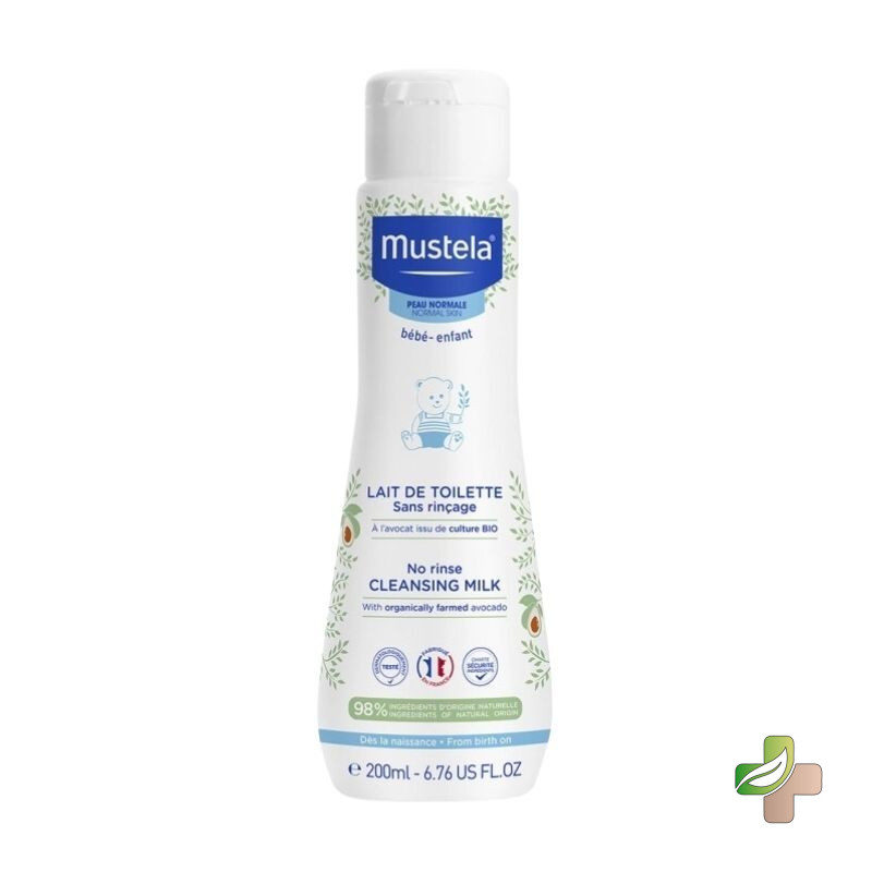 Mustela Lait De Toilette Sans Rinçage 200ML 1 Mustela Lait De Toilette Sans Rinçage 200ML