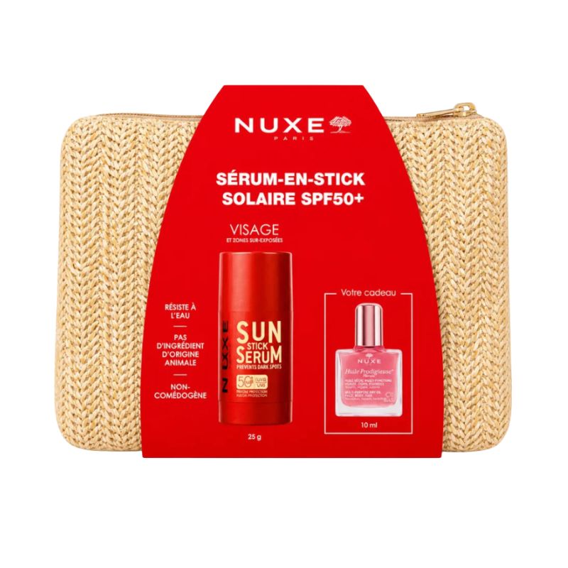 NUXE Sérum en Stick SPF50+ 25 g & Huile Prodigieuse Or Florale Offerte avec Trousse Offerte 1 NUXE Sérum en Stick SPF50+ 25 g & Huile Prodigieuse Or Florale Offerte avec Trousse Offerte
