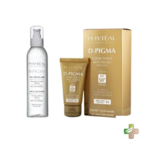 Phyteal Dpigma Ecran Teinte Beige Rose Spf50+ 50Ml + Dpigma Eau Micellaire A L’aloe Vera 250Ml Offerte
