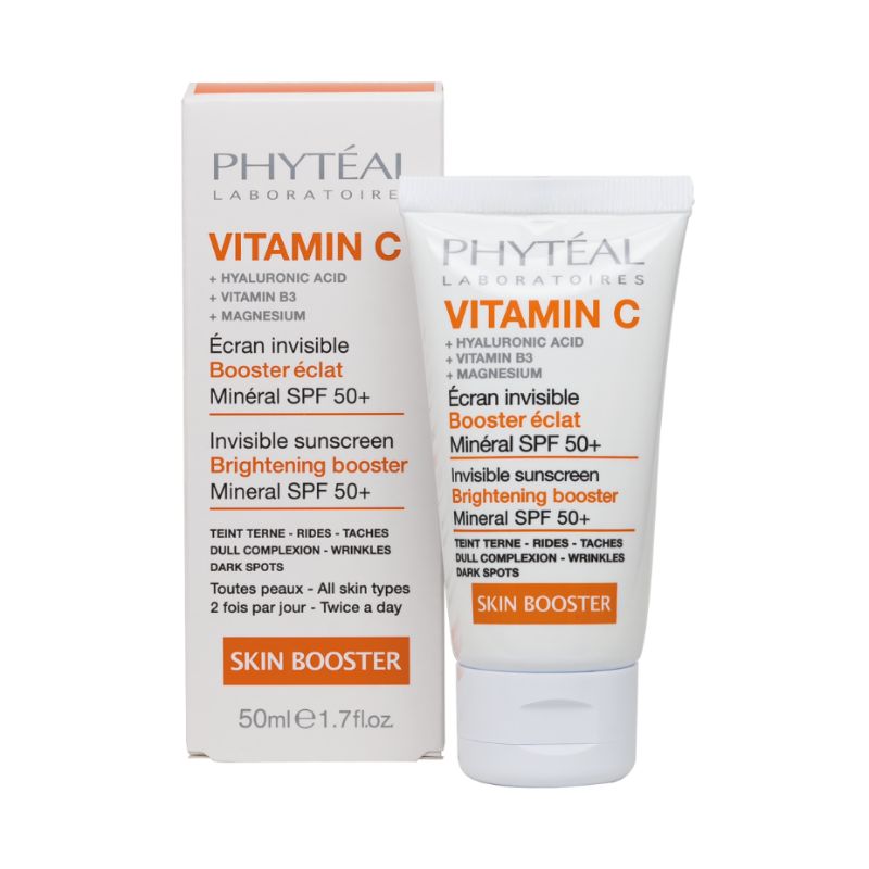 Phyteal Vit C Écran Solaire Invisible Minéral SPF50+, 50ml 1 Phyteal Vit C Écran Solaire Invisible Minéral SPF50+, 50ml