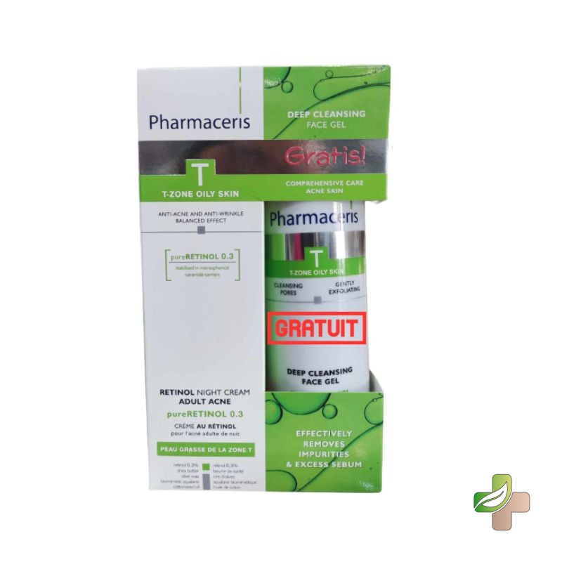 Pack Pharmaceris T Coffret Retinol + Gel Nettoyant 190ml Offert 1 Pack Pharmaceris T Coffret Retinol + Gel Nettoyant 190ml Offert