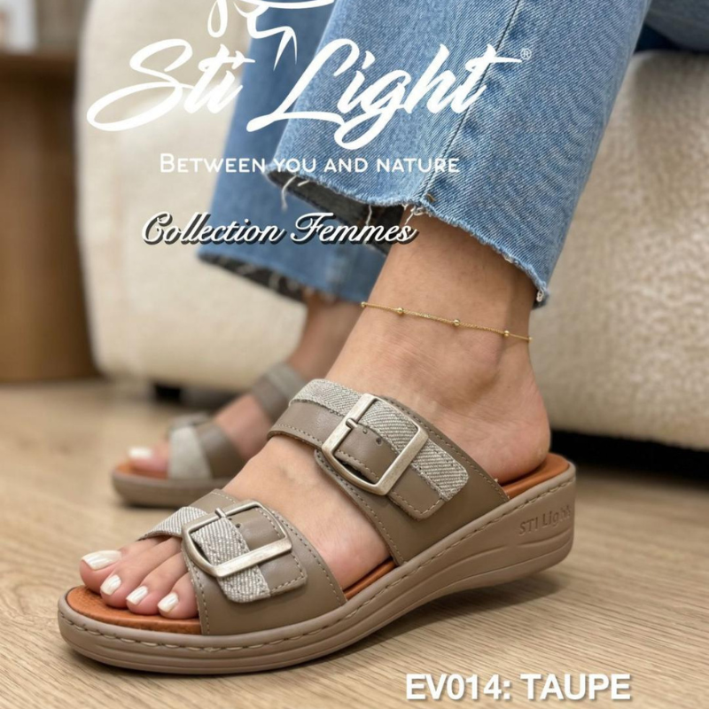STI LIGHT,Sabot Orthopédique, EV014 TAUPE 1 STI LIGHT,Sabot Orthopédique, EV014 TAUPE