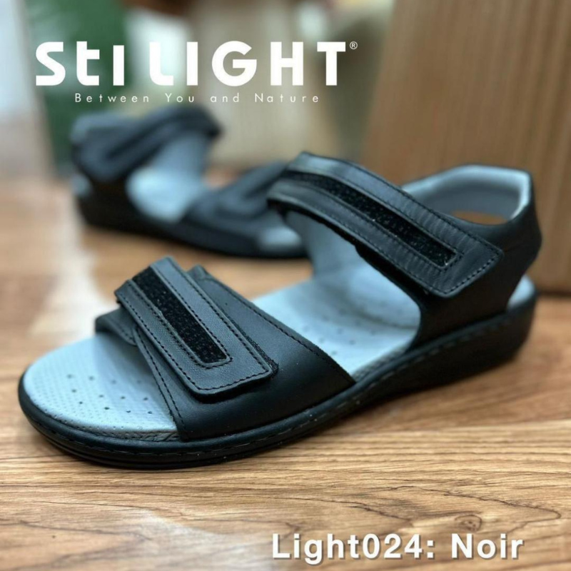 STI LIGHT,Sandales Orthopédiques Noires,024 1 STI LIGHT,Sandales Orthopédiques Noires,024