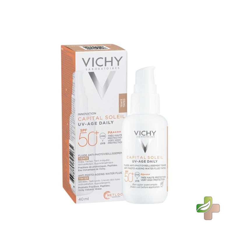 Vichy Capital Soleil Uv-Age Daily Fluide Anti-Photovieillisement Spf50+ 40ML 1 Vichy Capital Soleil Uv-Age Daily Fluide Anti-Photovieillisement Spf50+ 40ML