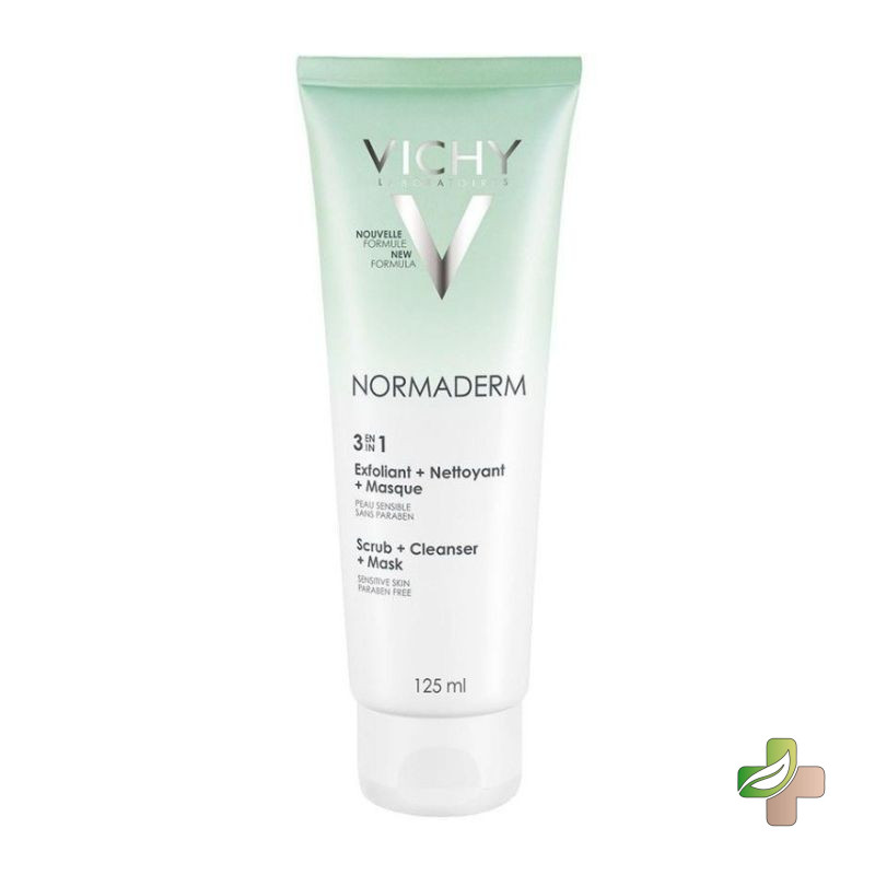 Vichy Normaderm 3 EN 1 Exfoliant + Nettoyant + Masque 125ML 1 Vichy Normaderm 3 EN 1 Exfoliant + Nettoyant + Masque 125ML