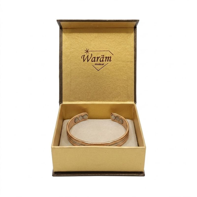 Waram Bracelet Magnétique Anti Douleur 100% Cuivre 1 Waram Bracelet Magnétique Anti Douleur 100% Cuivre
