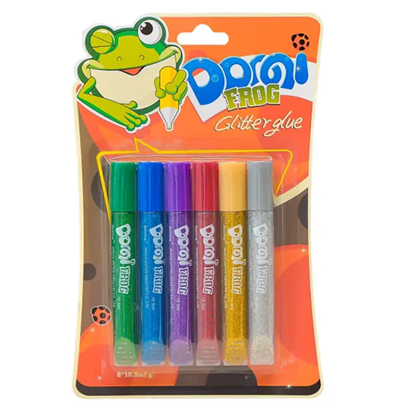 Colle à paillettes PASCO Glitter Glue Domi Frog - Assortis 1 Colle à paillettes PASCO Glitter Glue Domi Frog - Assortis
