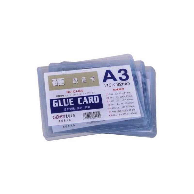 Pack de 20 Portes Badge A3 115 X 92 mm 1 Pack de 20 Portes Badge A3 115 X 92 mm