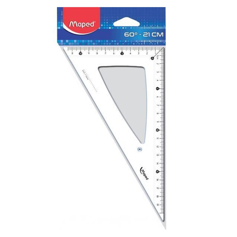 Équerre Graduée MAPED 21cm 60° 146122 Plastique - Transparent 1 Équerre Graduée MAPED 21cm 60° 146122 Plastique - Transparent