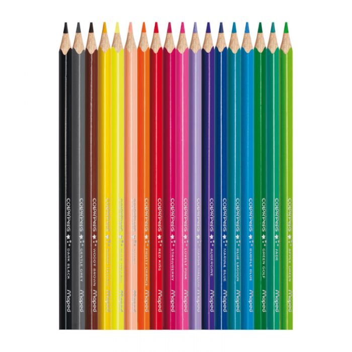 Pack de 18 Crayons couleurs MAPED 18/18 3 Pack de 18 Crayons couleurs MAPED 18/18 – Image 3