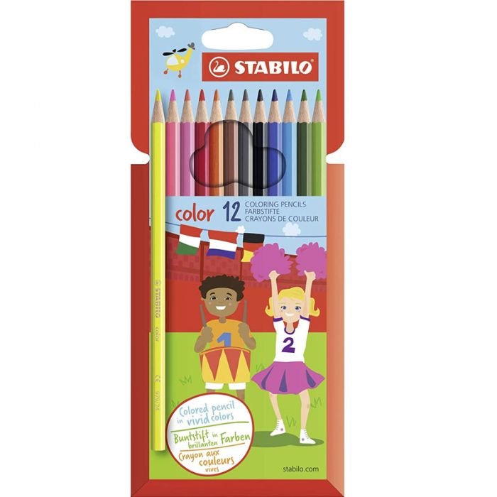 Pack de 12 Crayons Couleurs STABILO Avec Couleurs Néon 1 Pack de 12 Crayons Couleurs STABILO Avec Couleurs Néon