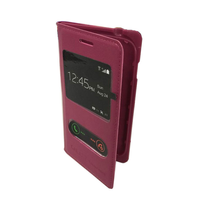 Flip Cover Samsung Galaxy S6 Edge - Rose 1 Flip Cover Samsung Galaxy S6 Edge - Rose
