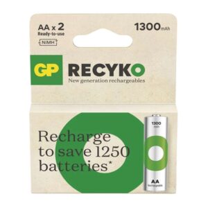 x piles rechargeables gp v aa mah