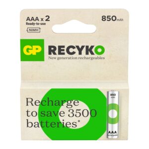 x piles rechargeables gp v aaa mah