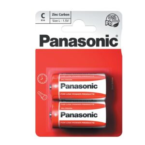 x piles panasonic zinc carbone r v