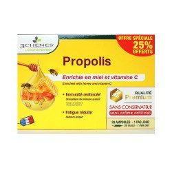 3 CHENES PROPOLIS 20 AMPOULES 10ML 2 chene propolis ampoules de ml