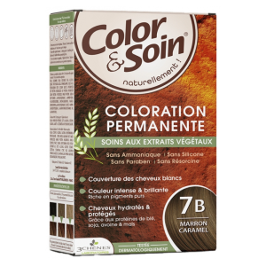 3 CHENES COLOR & SOIN COLORATION MARRON CARAMEL 7B 3 chenes color soin coloration marron caramel b