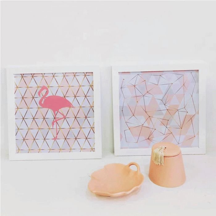 Tableau De Décoration Typographique Collection Flamant Rose 30 X 30 cm 3 Tableau De Décoration Typographique Collection Flamant Rose 30 X 30 cm – Image 3