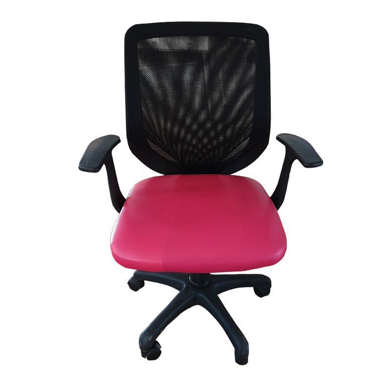 Chaise Atlanta Mesh En Simili Cuir Avec Accoudoirs & Base polypropyléne - Rose 2 copie