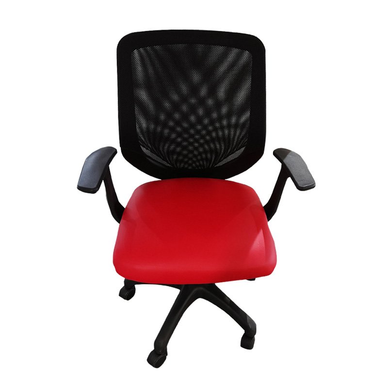 Chaise Atlanta Mesh En Simili Cuir Avec Accoudoirs & Base polypropyléne - Rouge 3 copie