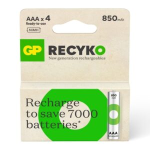 x piles rechargeables gp v aaa mah