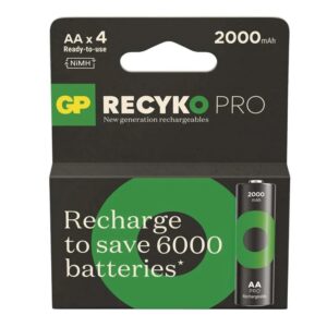 x piles rechargeables pro gp aa mah