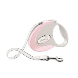 Laisse Flexi Style S Bande 3m Pour Chien - Rose