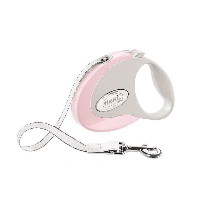 Laisse Flexi Style S Bande 3m Pour Chien - Rose 1 Laisse Flexi Style S Bande 3m Pour Chien - Rose