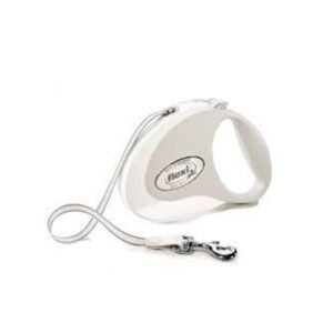 Laisse Flexi Style M Bande 5m Pour Chien - Blanc