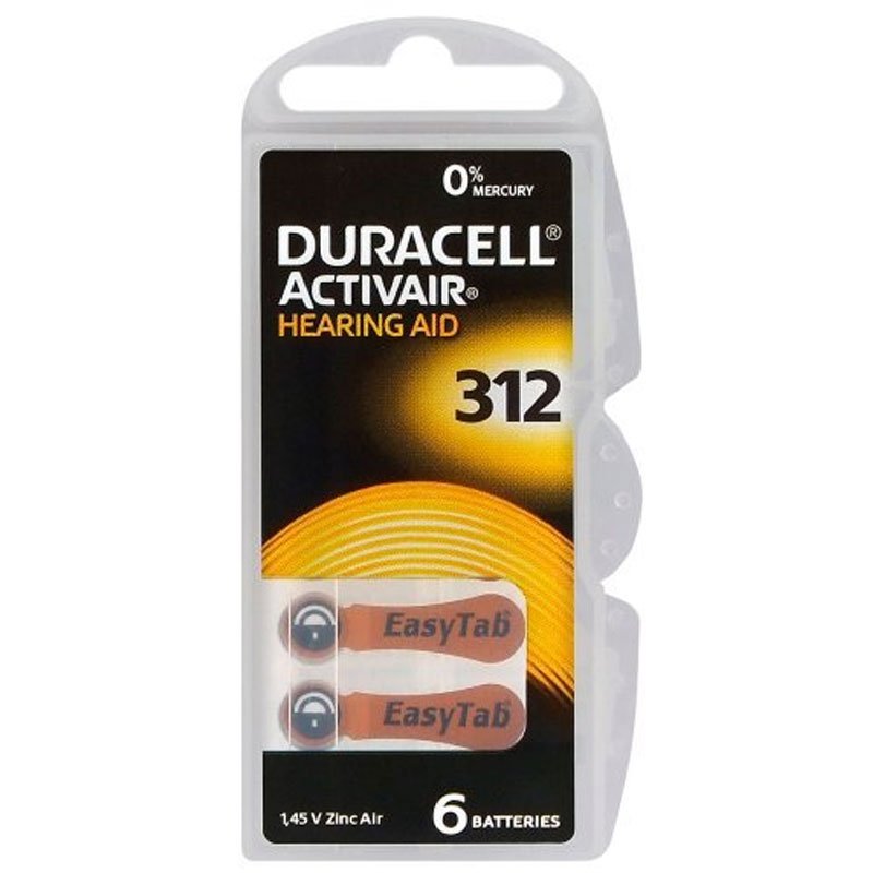 6x Piles Bouton DURACELL HEARING AID Pour Appareils Auditifs ZA 312 1 6x Piles Bouton DURACELL HEARING AID Pour Appareils Auditifs ZA 312