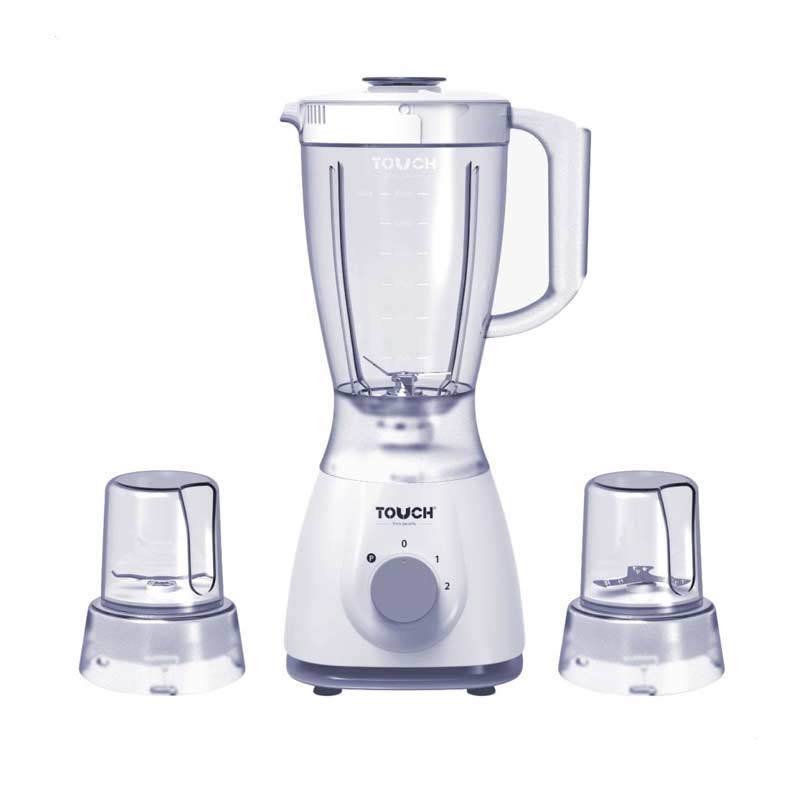 Blender TOUCH Avec Moulin et Hachoir 400W - Blanc 2 Blender TOUCH Avec Moulin et Hachoir 400W - Blanc – Image 2