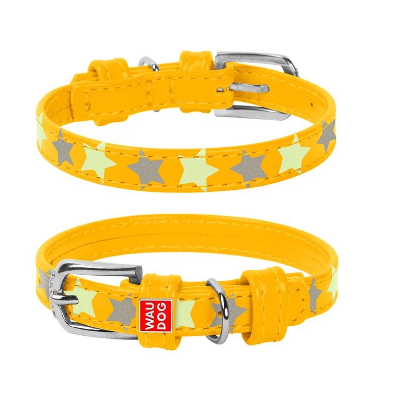 Collier GALMOUR STAR WAU DOG Pour Chien 19-25 cm - Jaune 1 Collier GALMOUR STAR WAU DOG Pour Chien 19-25 cm - Jaune