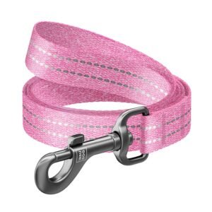 Laisse Coton 15mm Pour Chien - Rose