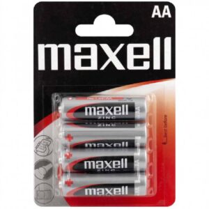 Pack de 4 Piles MAXELL R6 Blister AA Mignon 1.5 V -(4902580153373)