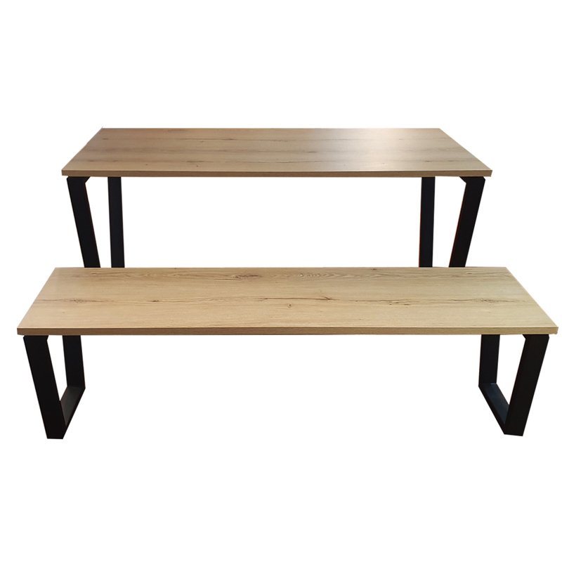 Table JOSSEPO Rectangulaire En MDF Avec Chaise Banquette 1 Table JOSSEPO Rectangulaire En MDF Avec Chaise Banquette