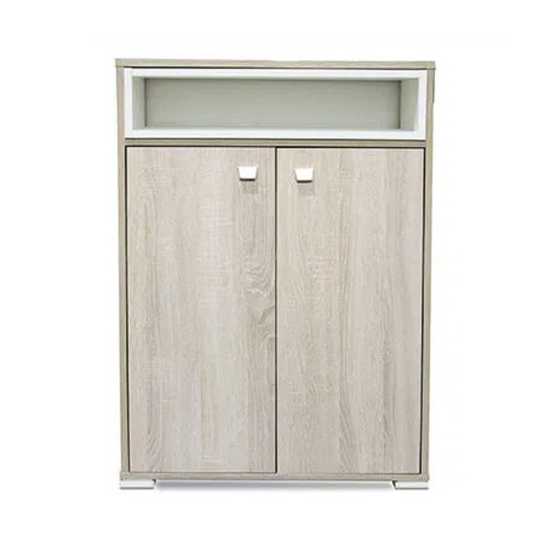 Porte Chaussures SOTUFAB 2Portes Avec Niche - Chêne Brut 1 Porte Chaussures SOTUFAB 2Portes Avec Niche - Chêne Brut