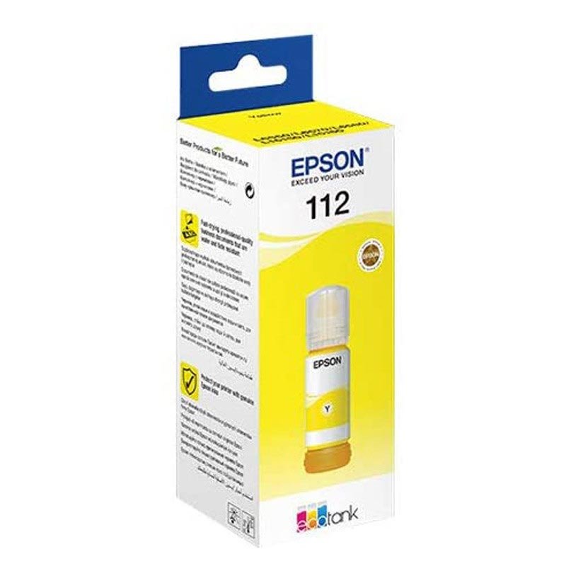 Bouteille D'encre Original EPSON EcoTank 112 - Jaune (C13T06C44A) 1 Bouteille D'encre Original EPSON EcoTank 112 - Jaune (C13T06C44A)