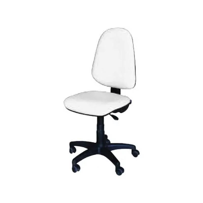 Chaise De Bureau Sécretaria SOTUFAB En Simili Cuir Sans Accoudoirs - Blanc 1 Chaise De Bureau Sécretaria SOTUFAB En Simili Cuir Sans Accoudoirs - Blanc